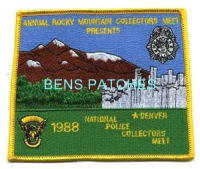 COLORADO,NATIONAL PATCH SHOW DENVER 1988 1 STATE SHAPED_wm